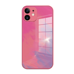 Load image into Gallery viewer, &quot;Watercolor&quot; Tempered Glass iPhone Case (Pink)
