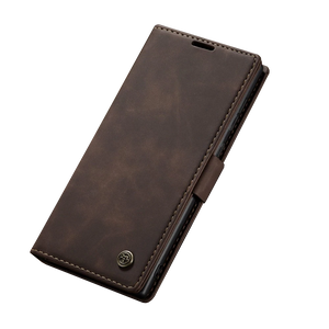 Premium PU Leather iPhone Wallet Style Cover (Coffee)