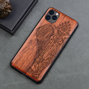 Natural Wood Collection "Elephant" iPhone Case