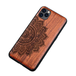 Load image into Gallery viewer, Natural Wood Collection &quot;Flower&quot; iPhone Case
