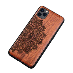 Natural Wood Collection "Flower" iPhone Case