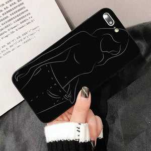 Abstract Line Art Case "Oversized jeans"