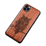Load image into Gallery viewer, Natural Wood Collection &quot;Owl&quot; iPhone Case
