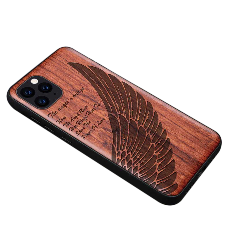 Natural Wood Collection "Wing" iPhone Case