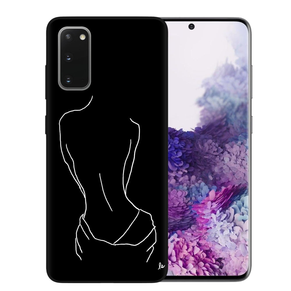 Abstract Line Art Case "Back" for Samsung