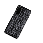 Load image into Gallery viewer, Real Leather &quot;Crocodile&quot; Samsung Case (Black)
