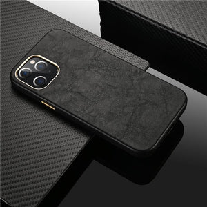 Genuine Leather "Classic" iPhone Case (Black)
