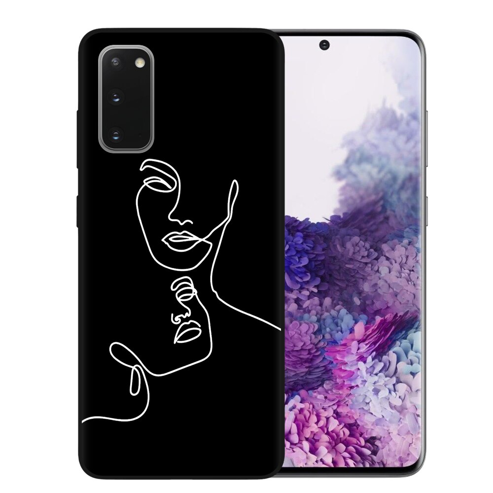 Abstract Line Art Case "Couple" for Samsung