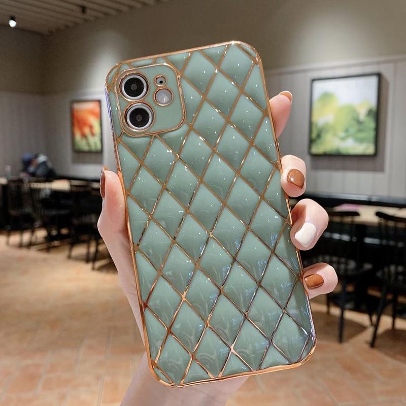 iPhone Luxury "Diamond Shine" Case (Light Green)