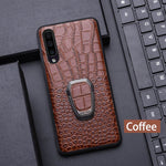 Load image into Gallery viewer, Genuine Leather &quot;Ring&quot; Samsung Case (Coffee)
