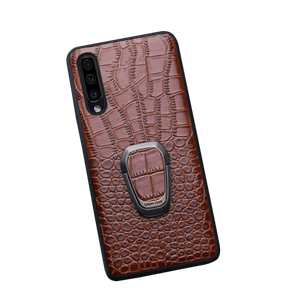 Genuine Leather "Ring" Samsung Case (Coffee)