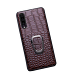 Load image into Gallery viewer, Genuine Leather &quot;Ring&quot; Samsung Case (Brown)
