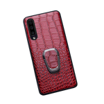 Load image into Gallery viewer, Genuine Leather &quot;Ring&quot; Samsung Case (Red)

