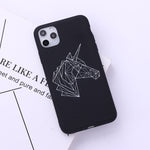 Load image into Gallery viewer, Abstract Line Art Case &quot;Unicorn&quot;

