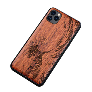 Natural Wood Collection "Wave" iPhone Case