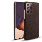 Load image into Gallery viewer, Cloth Texture Samsung Cover (Brown)

