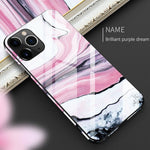 Load image into Gallery viewer, Luxury Marble Tempered Glass iPhone Case (Fantasy Bubble)
