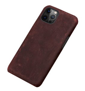 Genuine Leather "Horse Pattern" iPhone Case (Red)