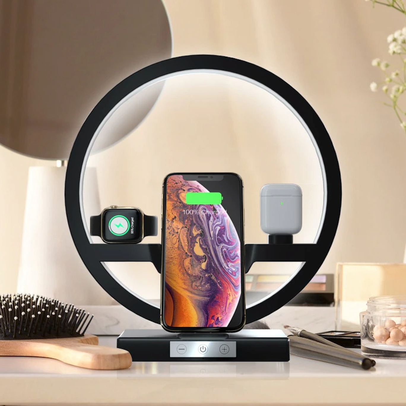 Multifunctional Wireless Desk Lamp Charger 3 in 1