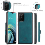 Load image into Gallery viewer, Real Cow Leather Samsung &quot;Magnetic Bag&quot; Case (Blue)
