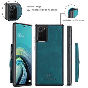 Real Cow Leather Samsung "Magnetic Bag" Case (Blue)