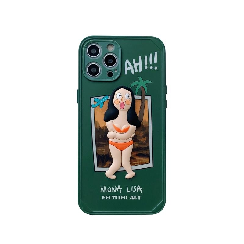 "Mona Liza Remake 3D" iPhone Case